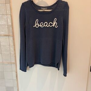 Marled Blue 'Beach' Women's Sweater